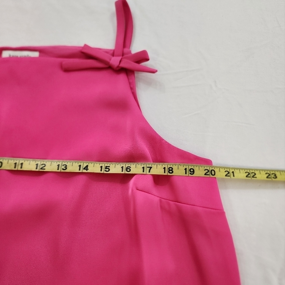 Kate Spade Target Pink Satin Slip Mini Dress 90s Coquette Barbiecore Size Large - Picture 6 of 9